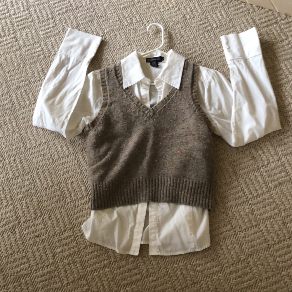 Crazy Horse Vintage 100% Wool School girl Vest